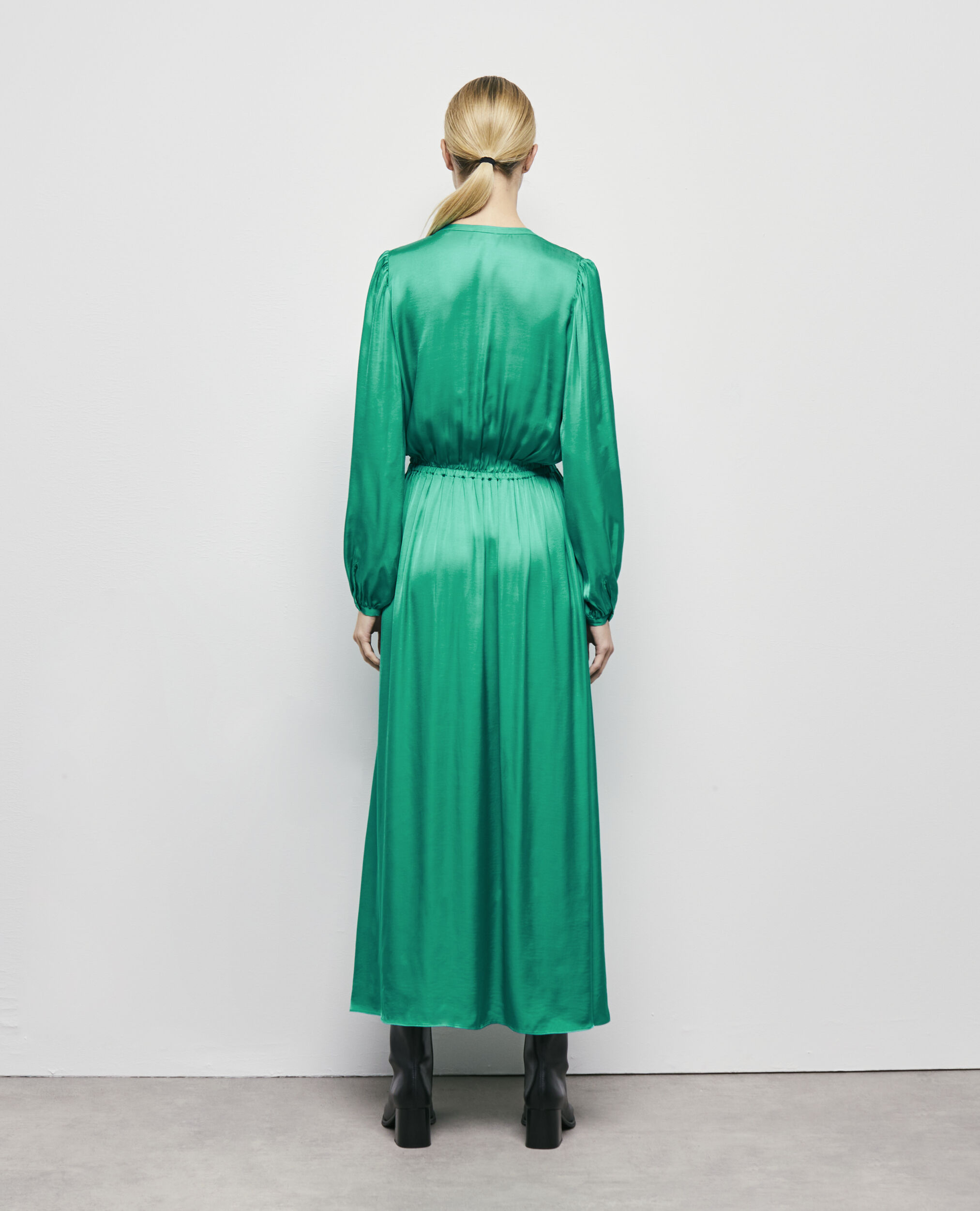 Long green dress, GREEN, hi-res image number null