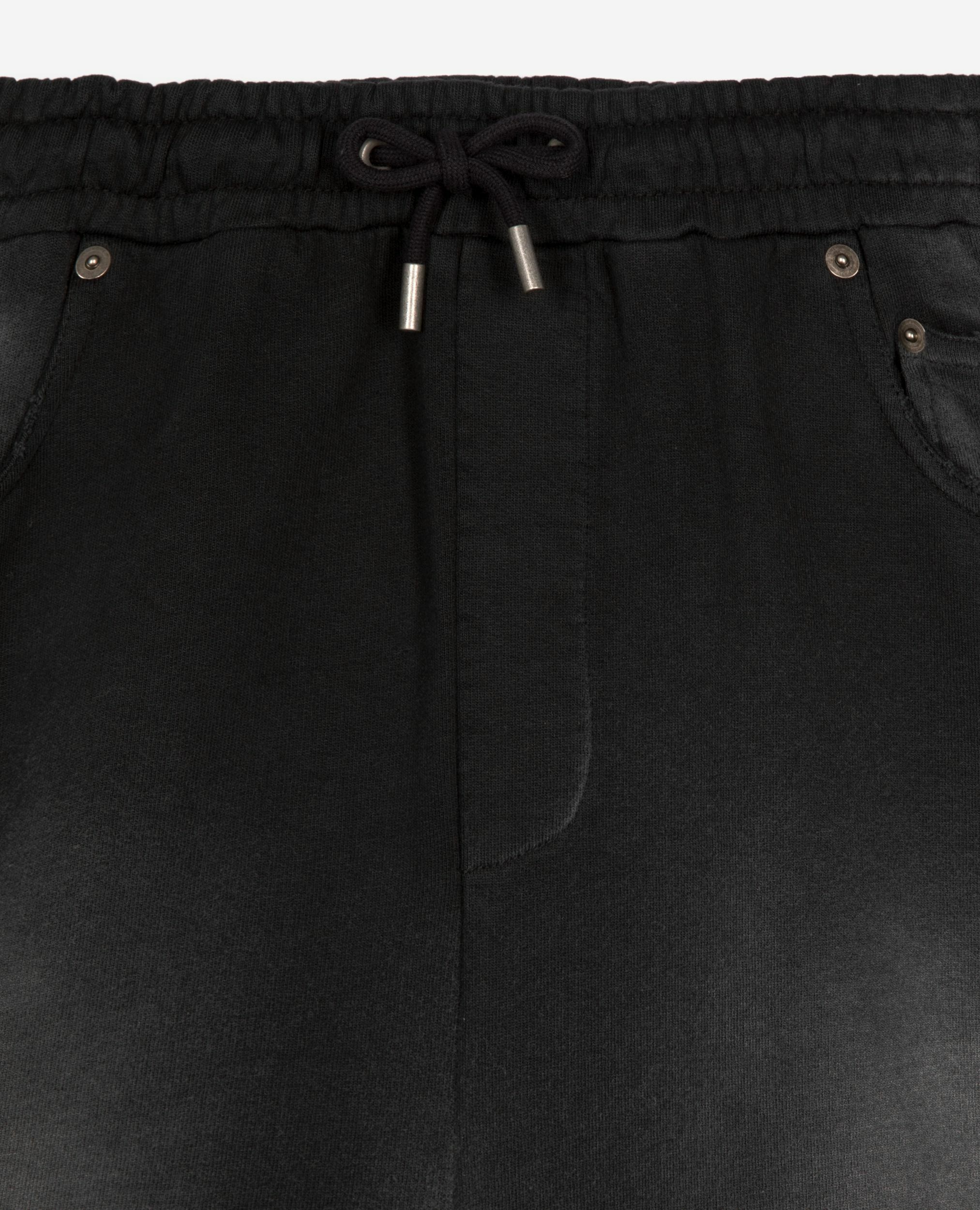 Black washed cotton Bermuda shorts, BLACK WASHED, hi-res image number null