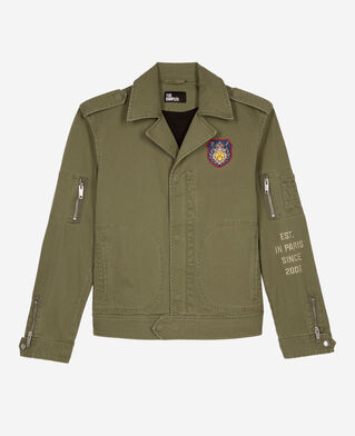 The Kooples HOMME KAKI blouson style officier kaki