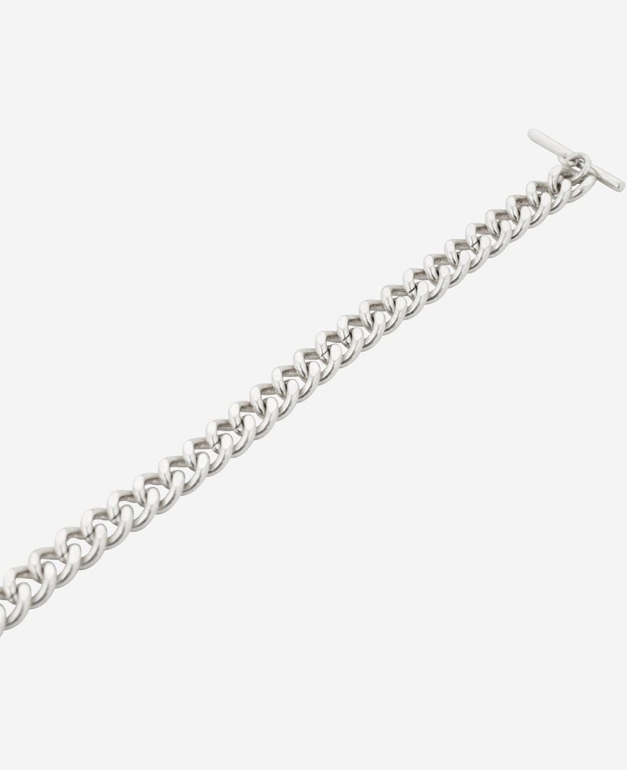 The Kooples HOMME SILVER bracelet large en cha&icirc;ne argent&eacute;