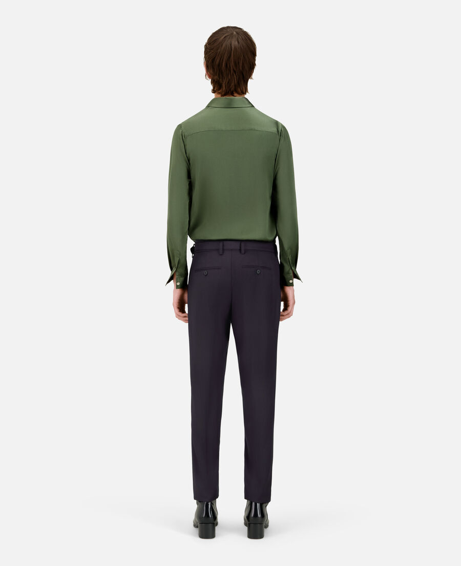The Kooples HOMME DARK NAVY pantalon de costume super 100's en laine marine