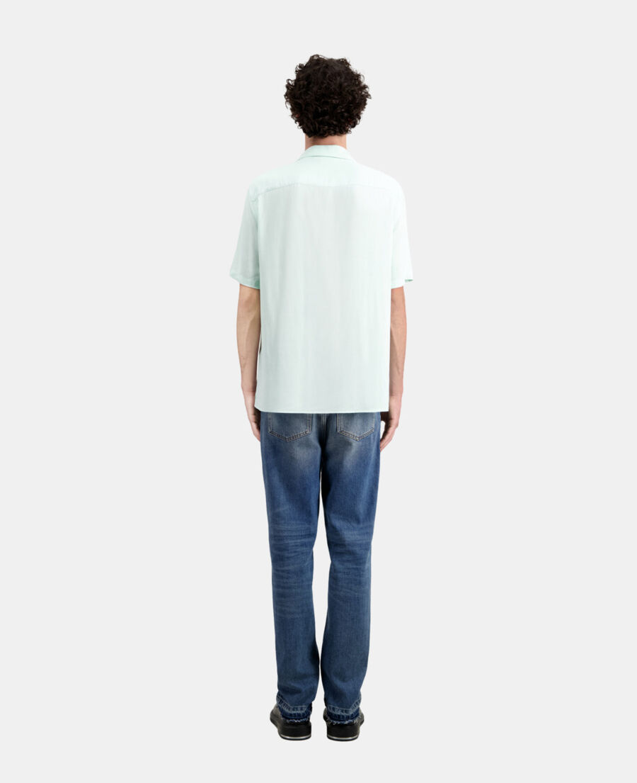 green short sleeved shirt