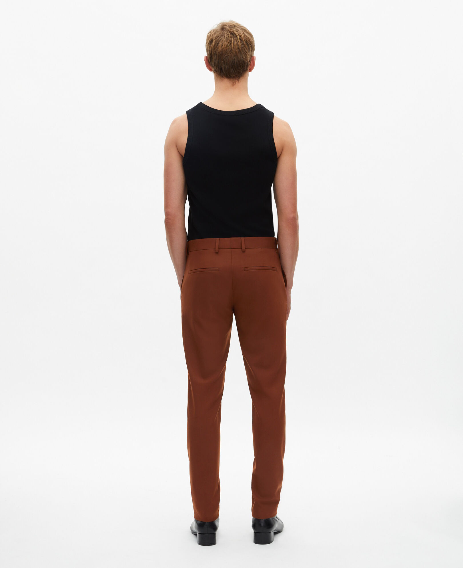 The Kooples MEN ROUILLE brown suit pants