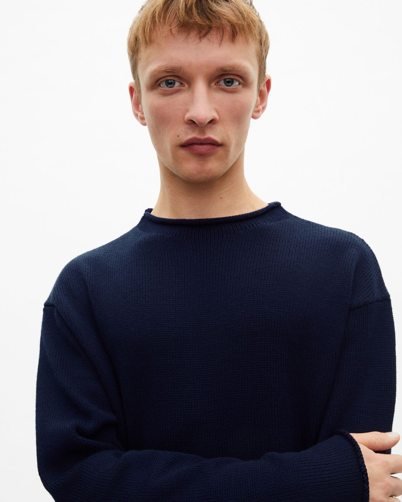 The Kooples HOMME DARK NAVY pull en laine marine