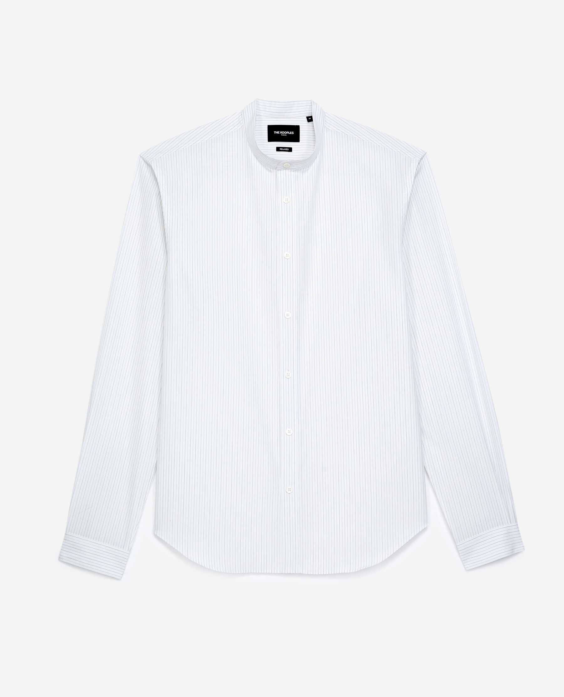 Camisa blanca sin on sale cuello