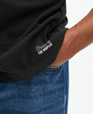 The Kooples UNISEX BLACK WASHED gemischtes t-shirt the doors x the kooples schwarz verwaschen