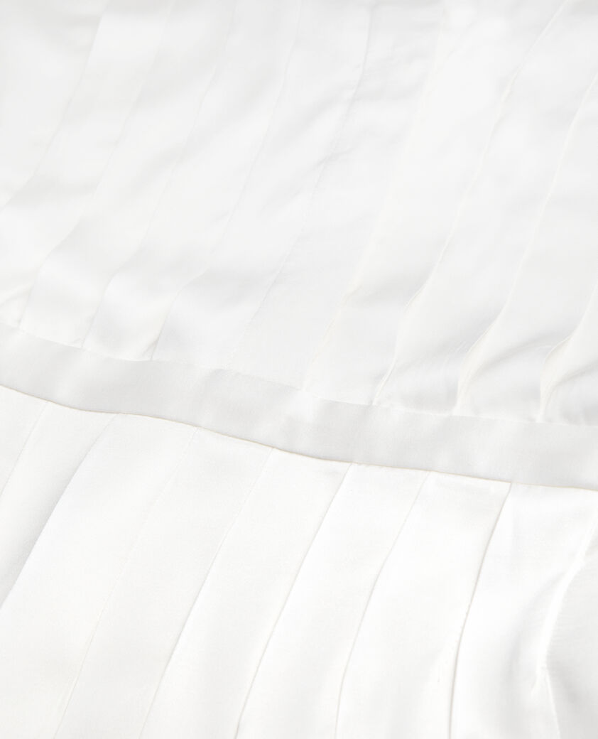 The Kooples FEMME ECRU top écru avec plissage