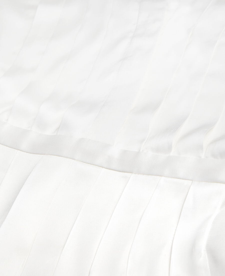 The Kooples FEMME ECRU top écru avec plissage