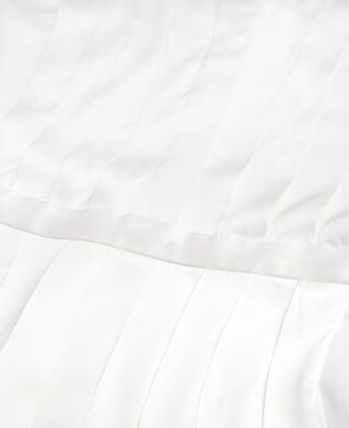 The Kooples FEMME ECRU top écru avec plissage