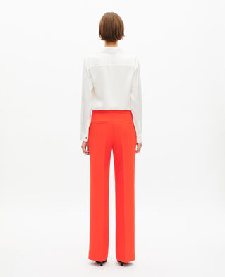 The Kooples FEMME ORANGE pantalon tailleur orange en crêpe