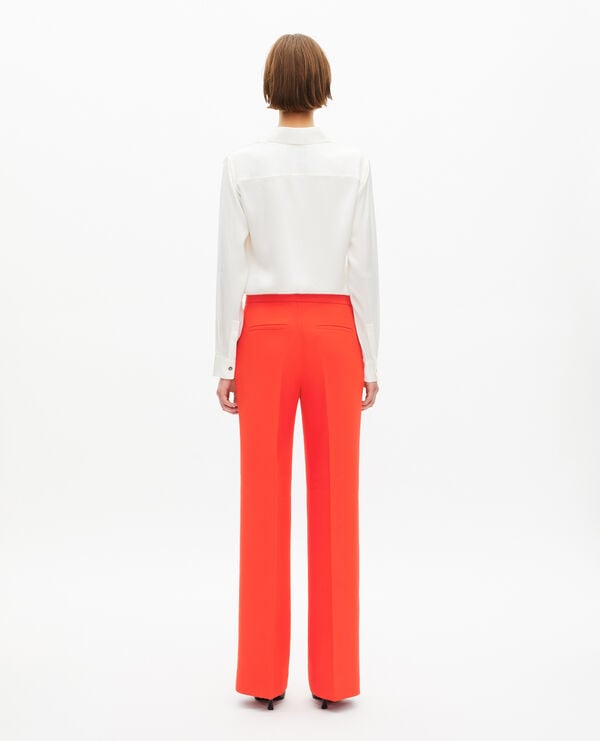 The Kooples F ORANGE orange crêpe suit pants