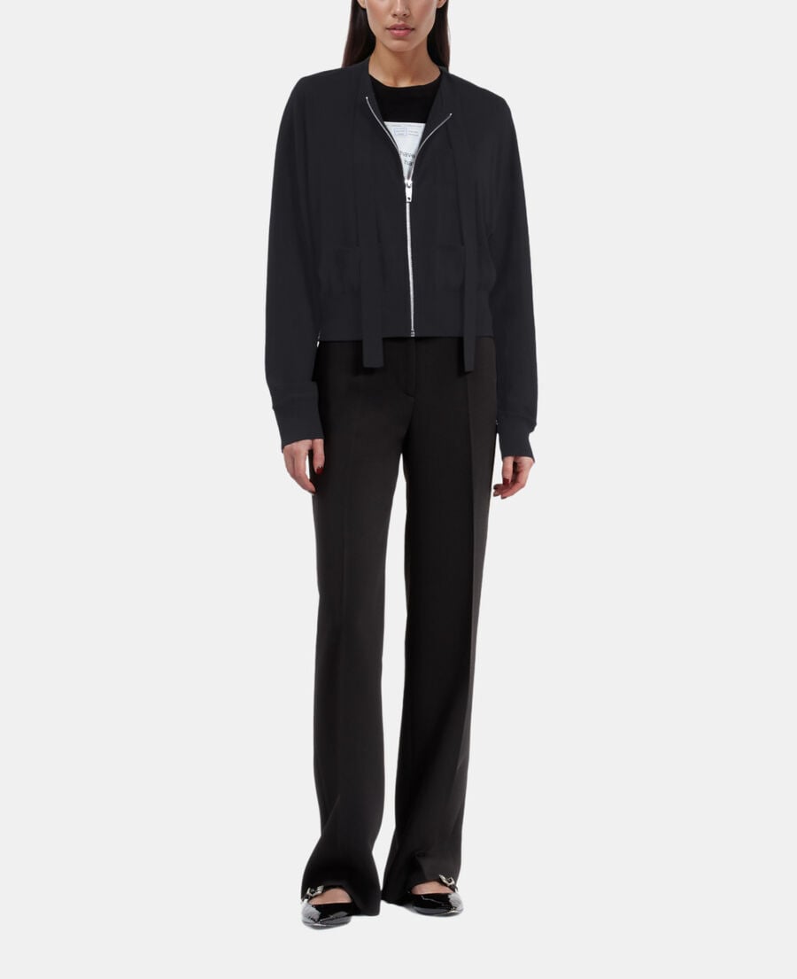 The Kooples FEMME BLACK cardigan en laine noir