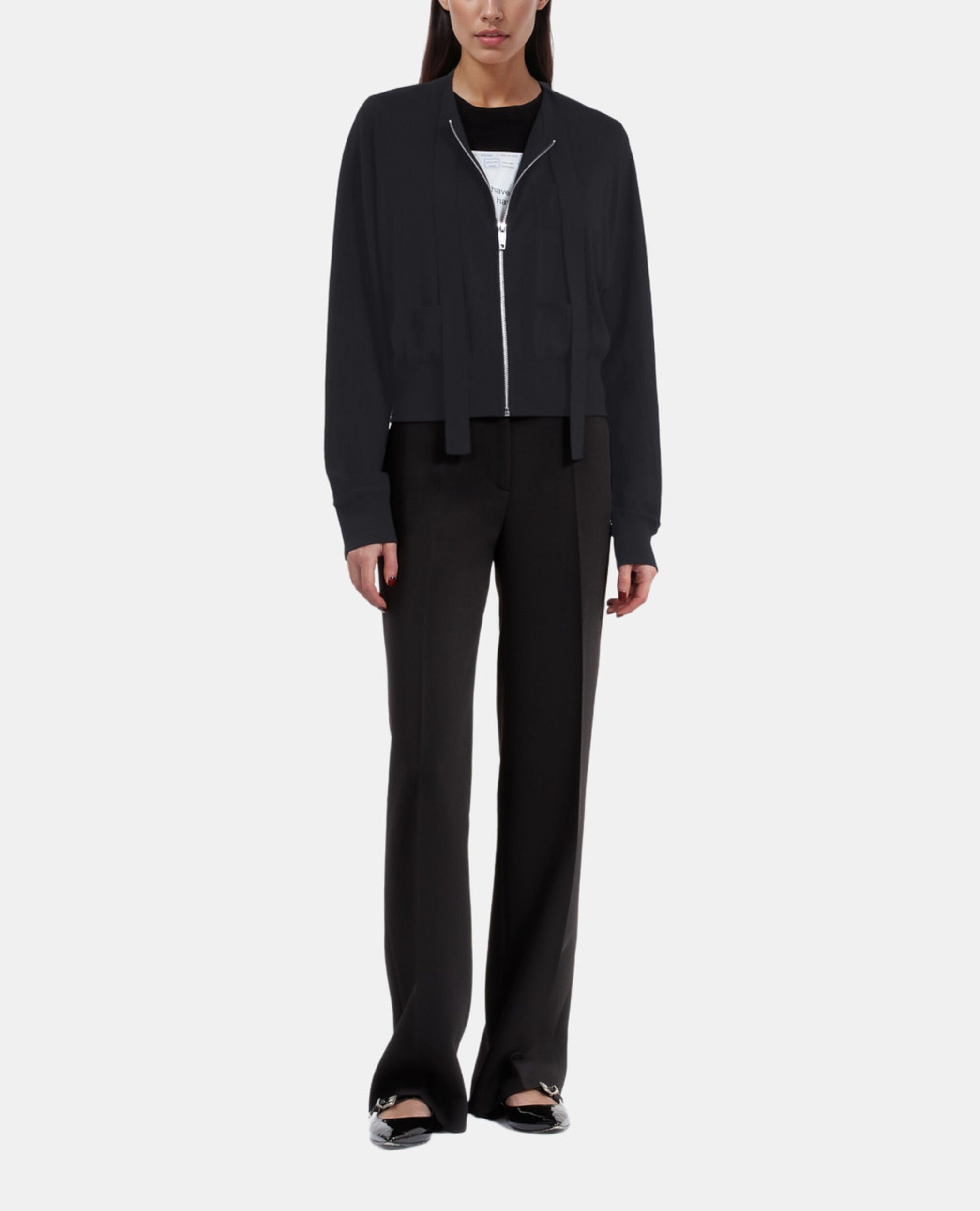 Cardigan en laine noir, BLACK, hi-res image number null