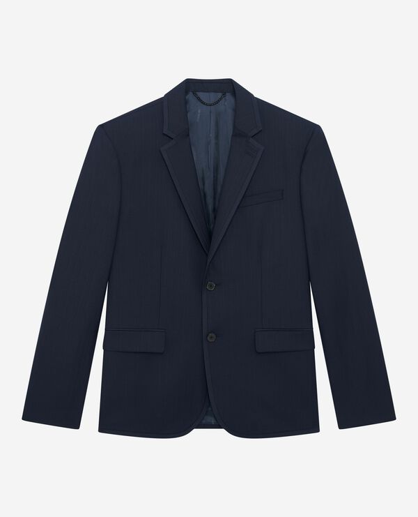 The Kooples HOMME DARK NAVY veste de costume en laine bleu marine