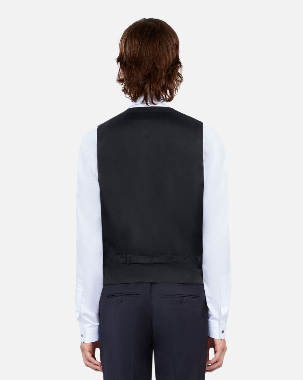 The Kooples MEN DARK NAVY navy blue wool suit waistcoat
