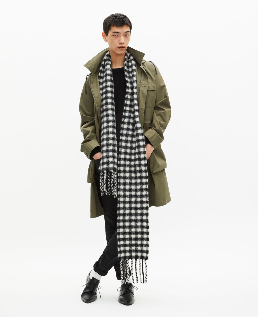The Kooples HOMME KAKI parka à capuche kaki