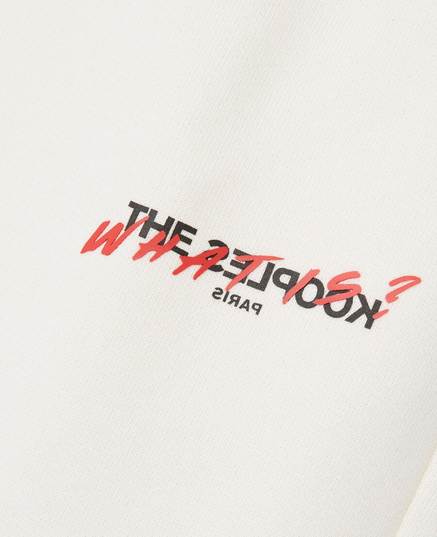 The Kooples MUJER ECRU chándal crudo con estampado what is