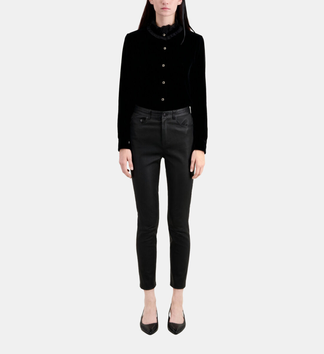 H&m black deals skinny trousers