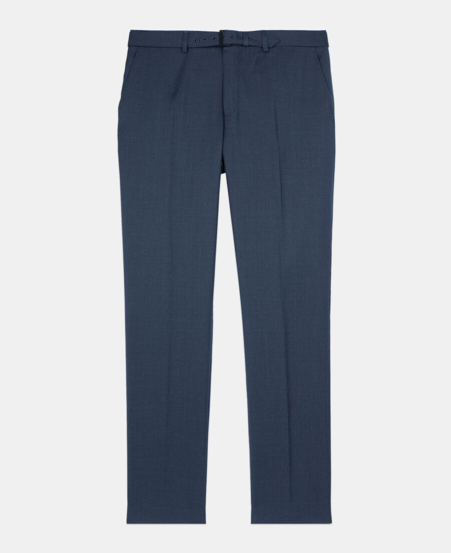 The Kooples HOMME NAVY pantalon de costume en laine bleu marine