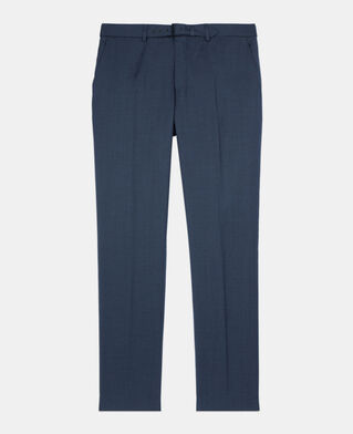 The Kooples HOMME NAVY pantalon de costume en laine bleu marine