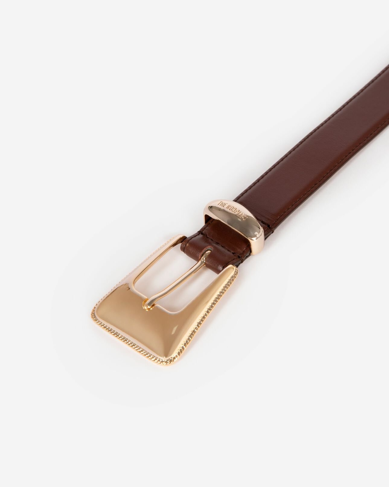 The Kooples FEMME BROWN ceinture en cuir marron