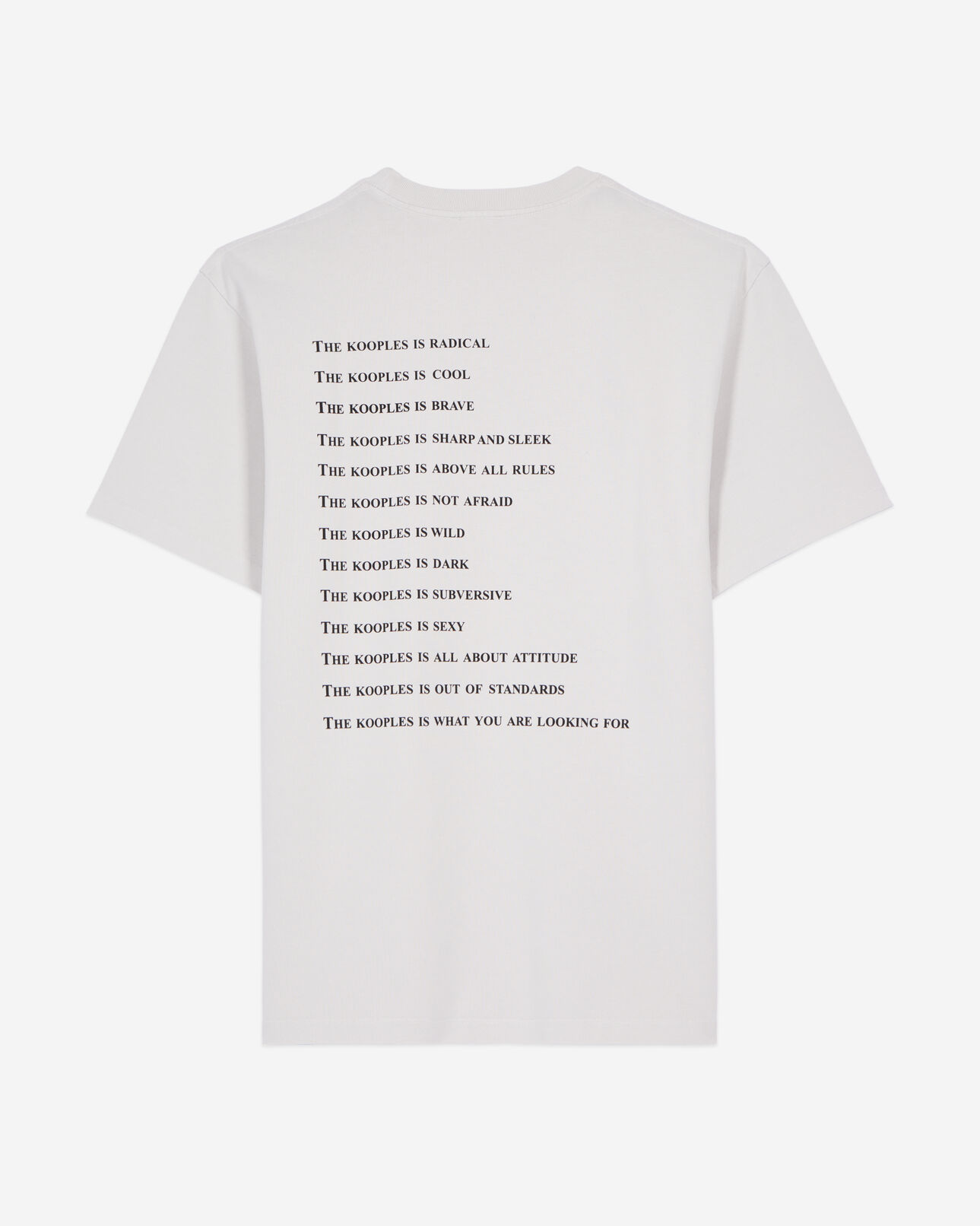 The Kooples MEN STONE GREY grey what is t-shirt with studs