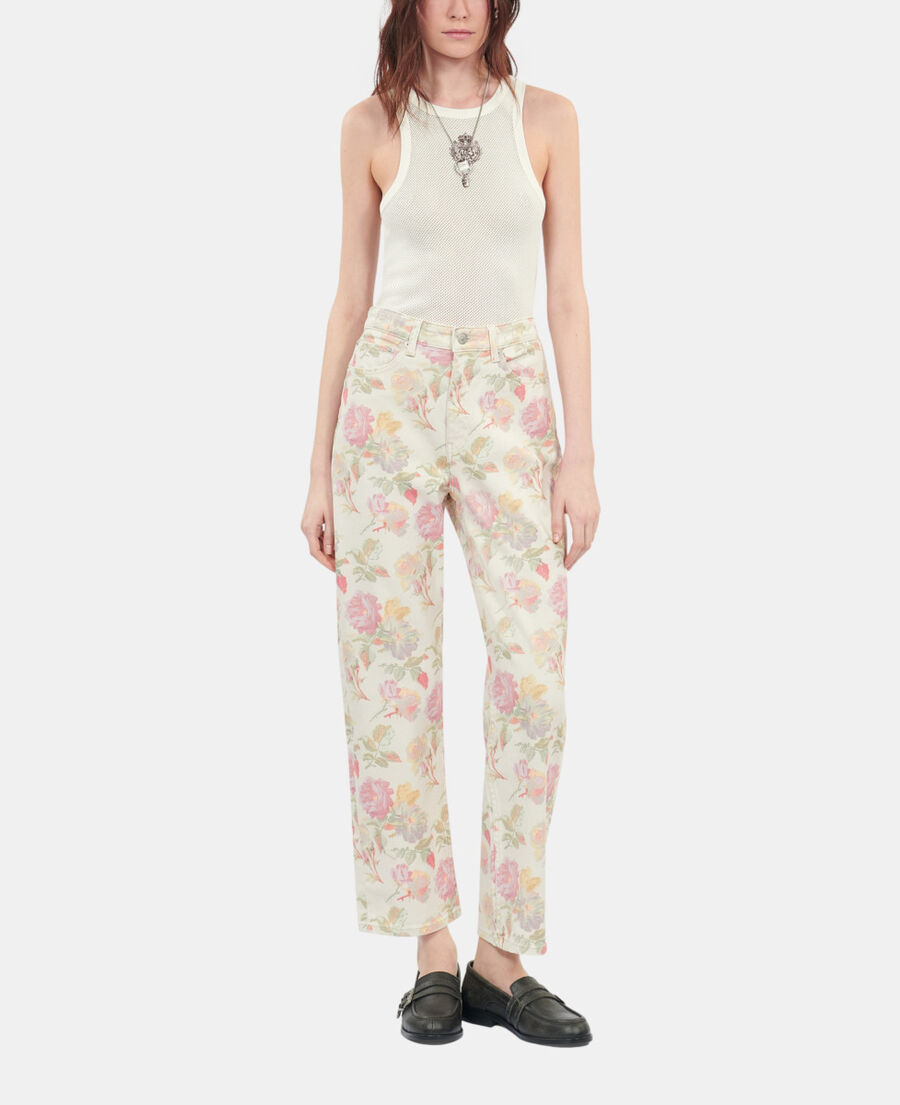 The Kooples WOMEN ECRU blazon ecru tank top