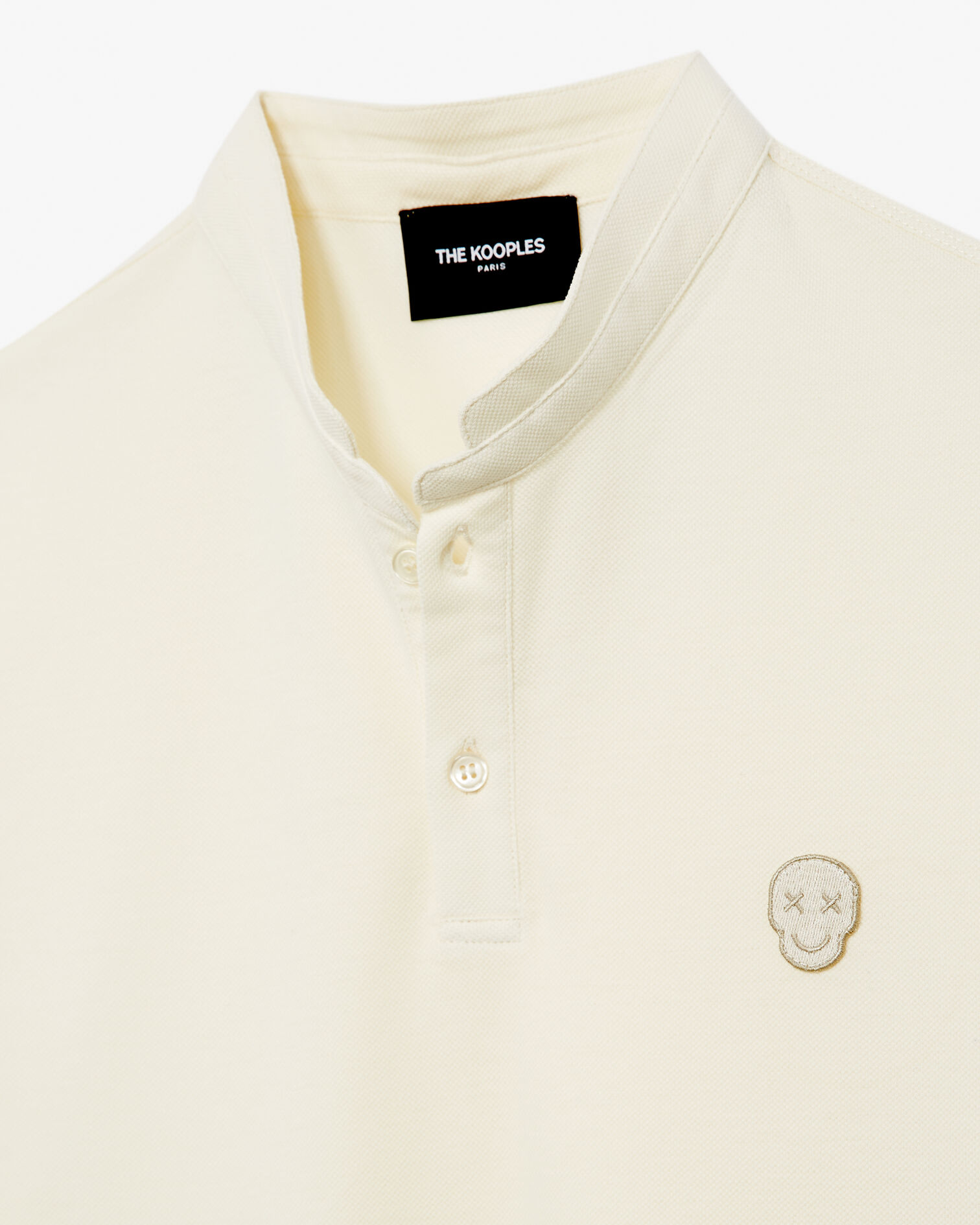 Poloshirt cremefarben Offizierskragen Badge, CREAM, hi-res image number null