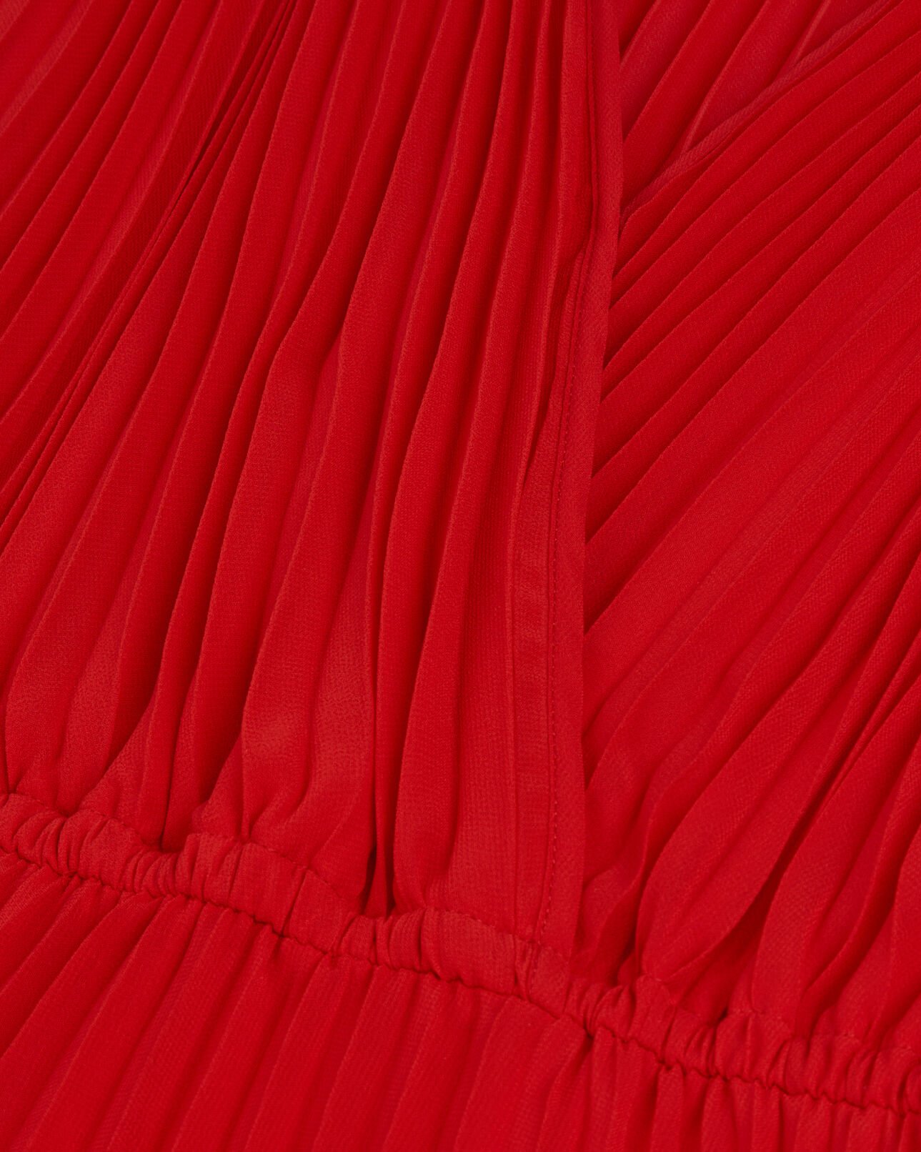 The Kooples WOMEN RED red pleated long dress