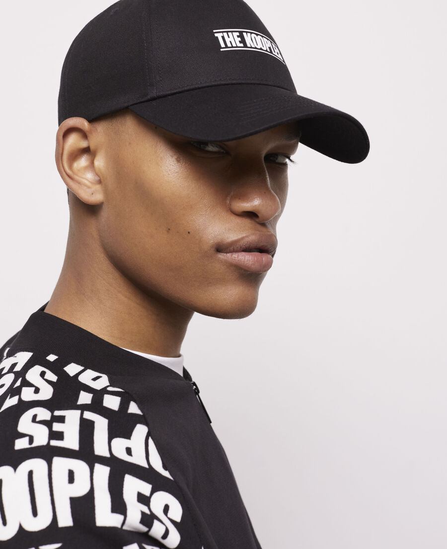 the kooples black logo cap