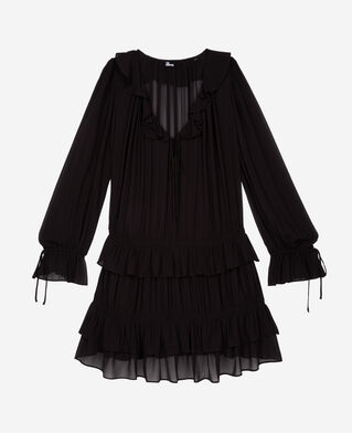 The Kooples FEMME BLACK STONE robe courte noire