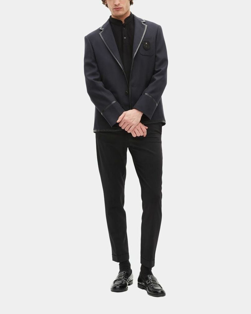 The Kooples HERREN DARK NAVY marineblaue jacke aus einer wollmischung