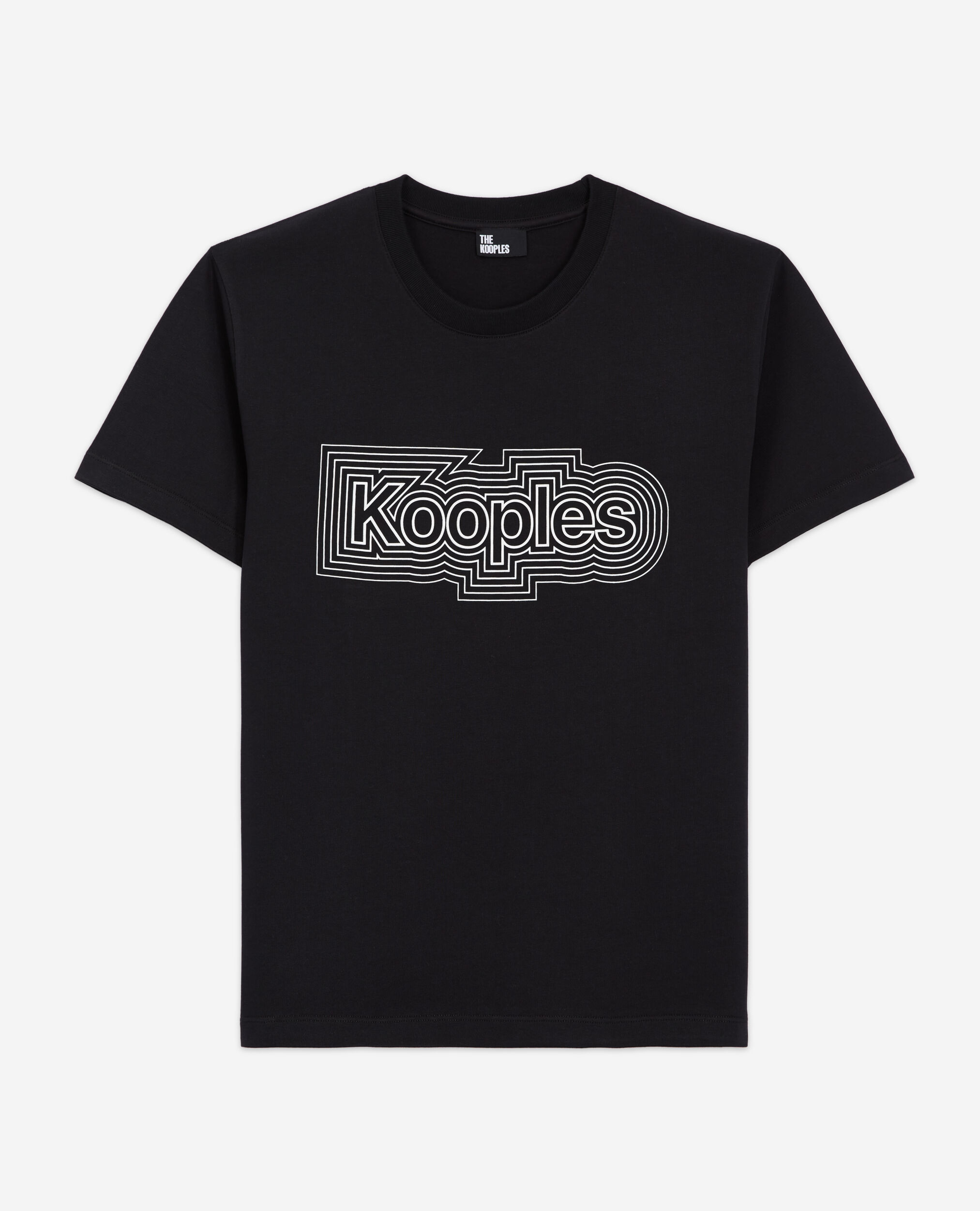 T-shirt logo noir, BLACK, hi-res image number null
