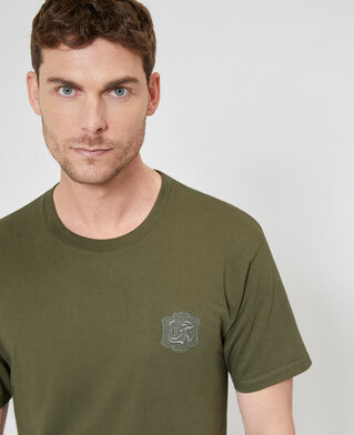 The Kooples H FORET t-shirt with the kooples khaki crest