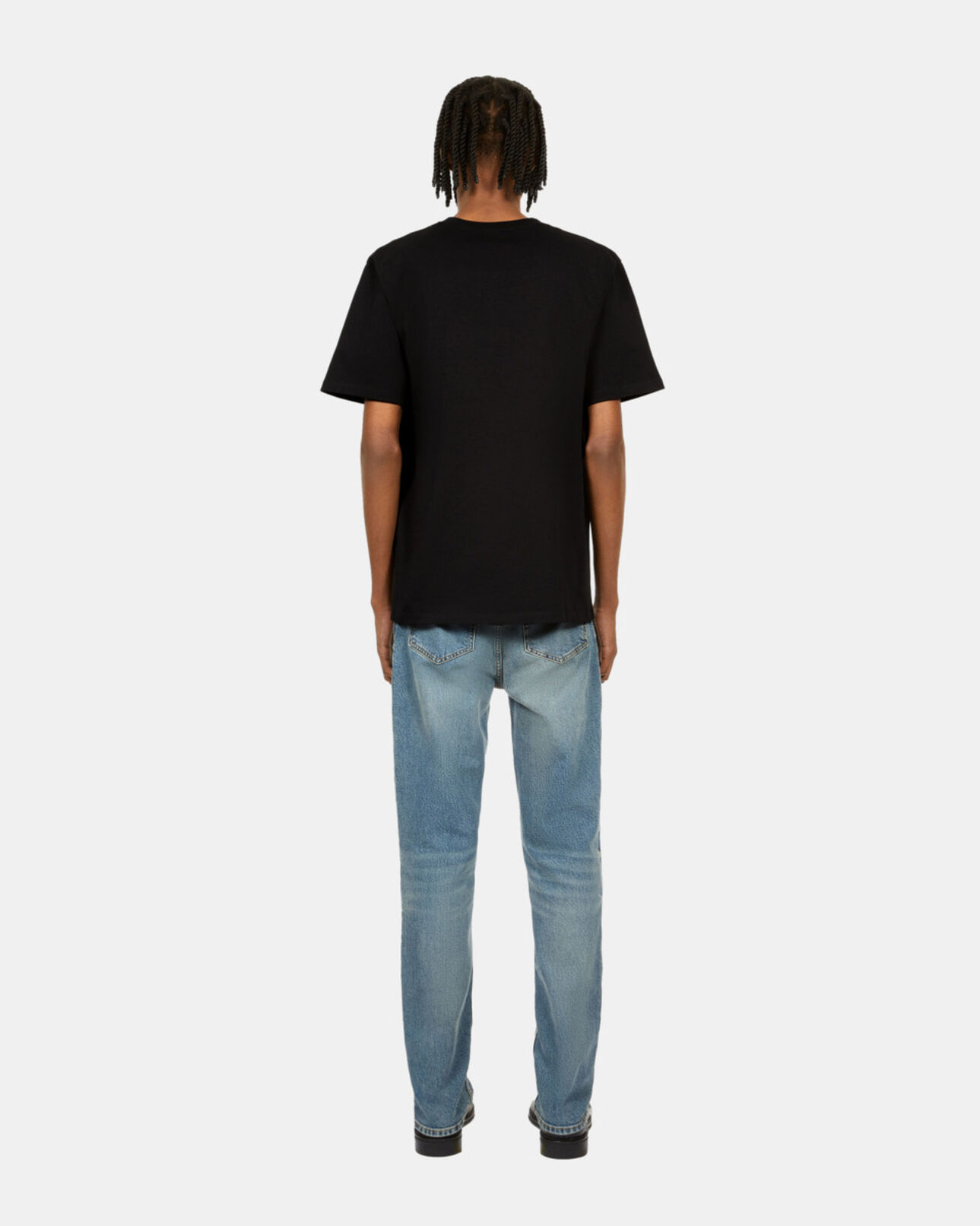 The Kooples HOMME BLACK t-shirt avec poche zippée noir