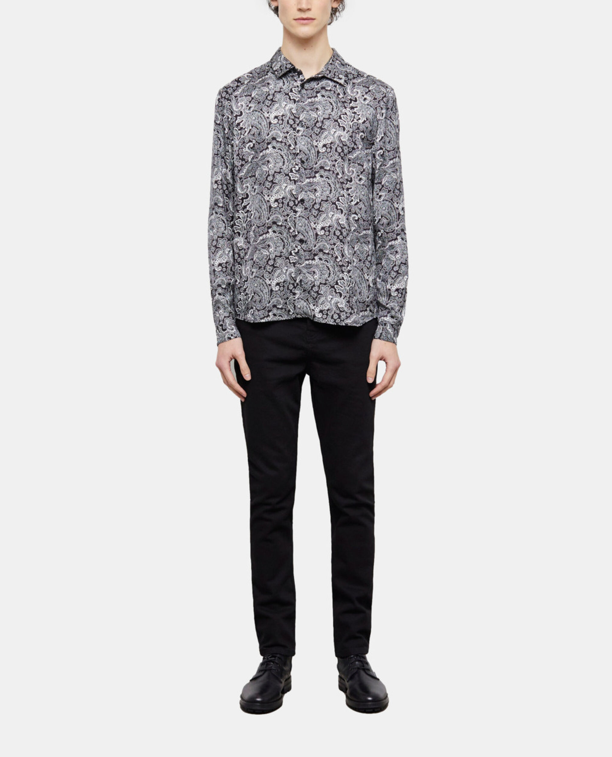 Camisa estampada, BLACK WHITE, hi-res image number null