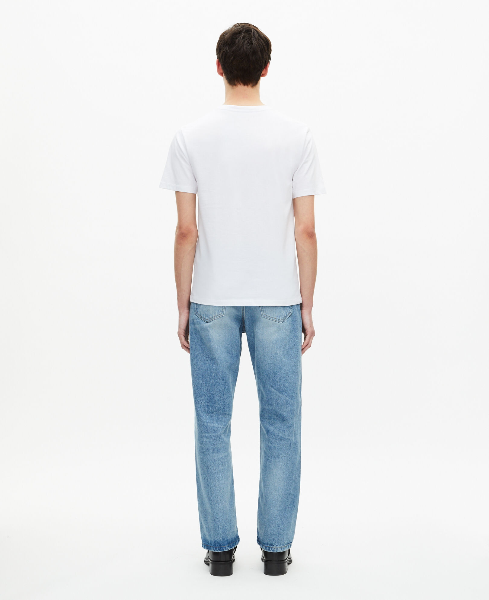 The Kooples MEN WHITE white screen printed t-shirt