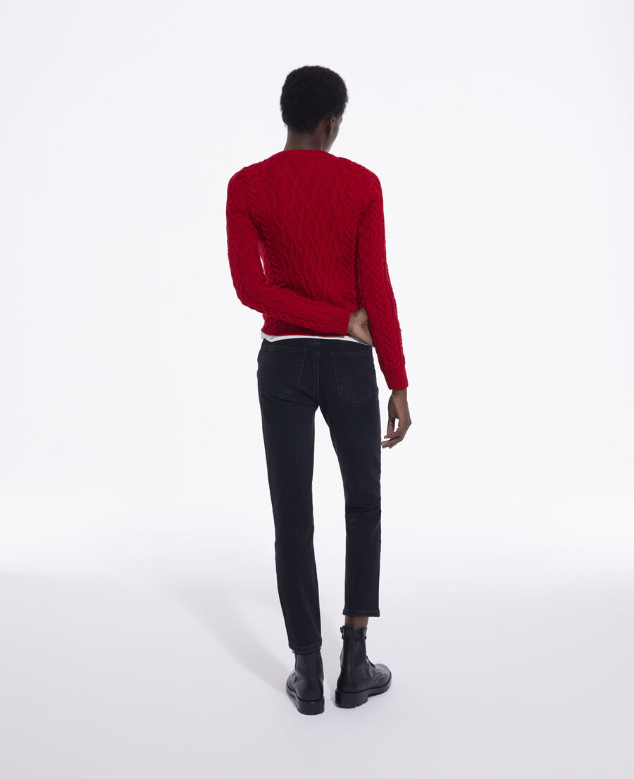 Red wool sweater | The Kooples - US