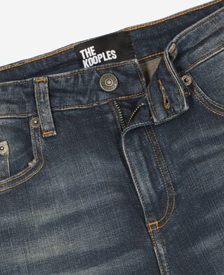 The Kooples F MEDIUM BLUE bootcut jeans with blue abrasions