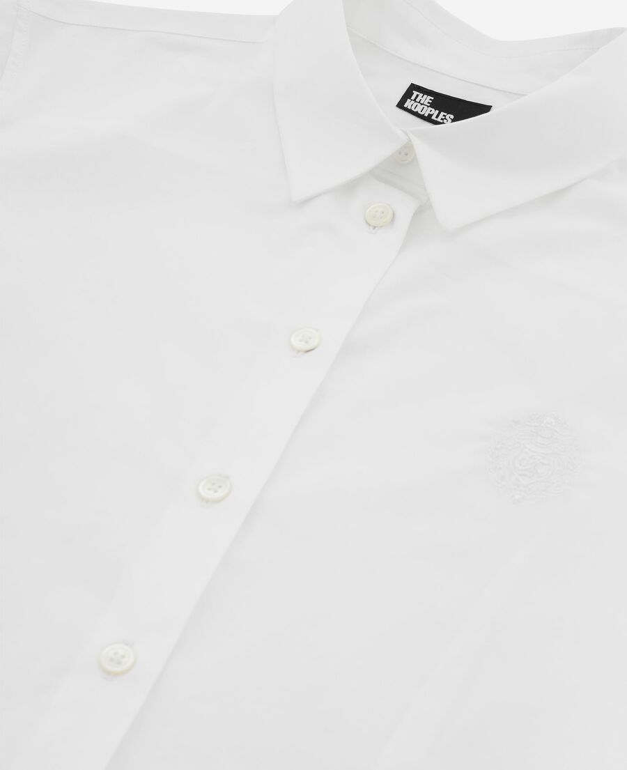The Kooples FEMME WHITE chemise en popeline blanche