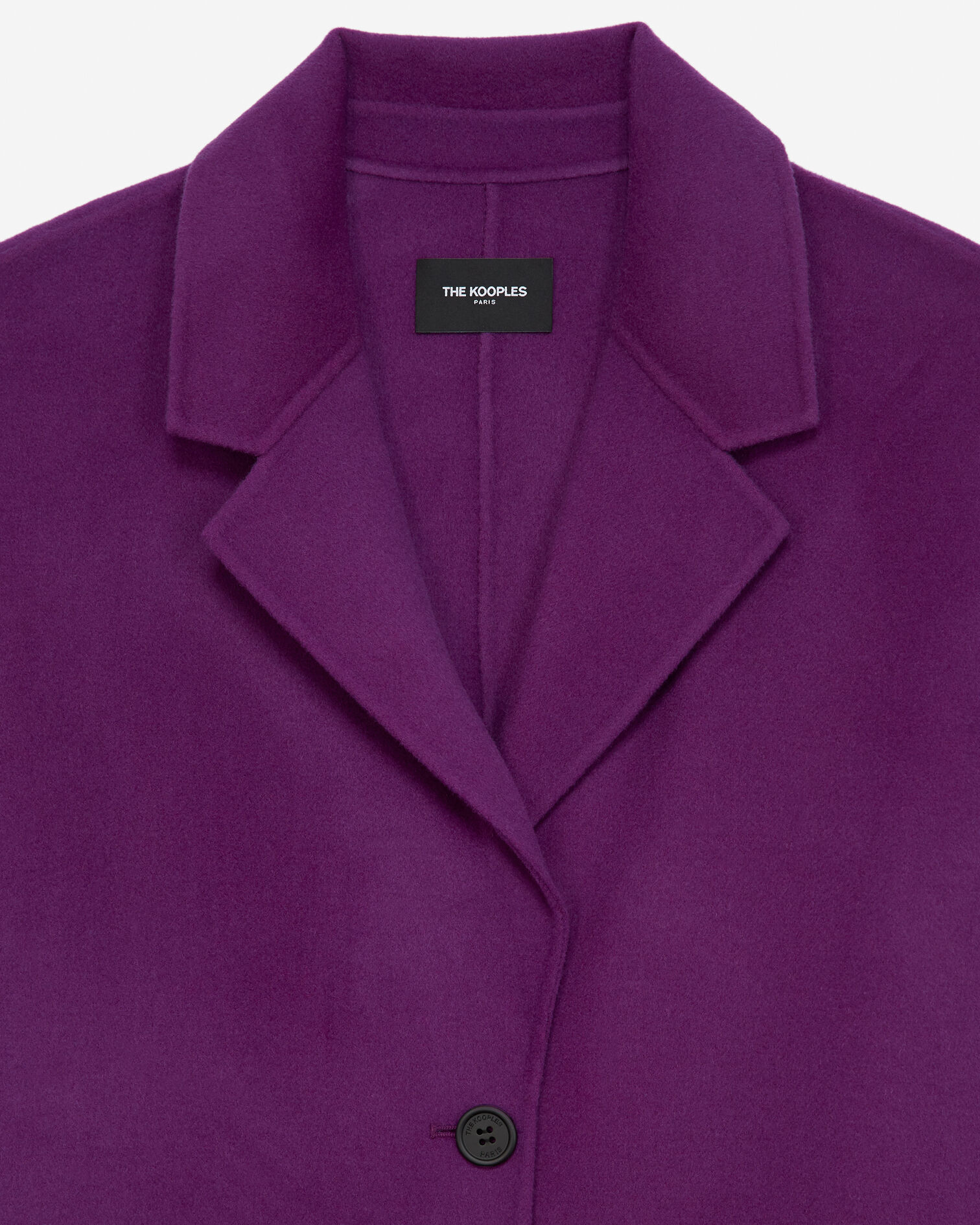 Oversized double-faced purple wool coat, MAUVE, hi-res image number null
