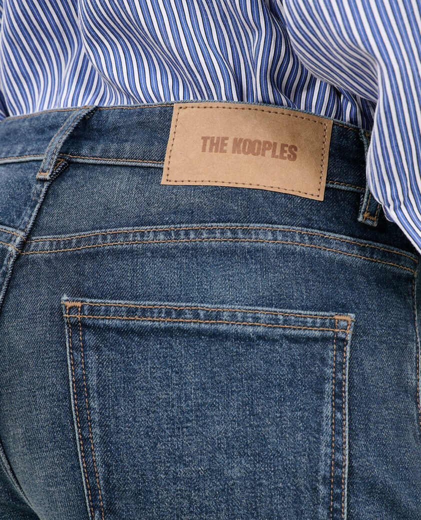 The Kooples DAMEN BLUE ELECTRIC blaue ausgestellte low-rise-jeans