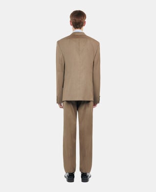 The Kooples HOMME BROWN veste de costume en laine marron clair