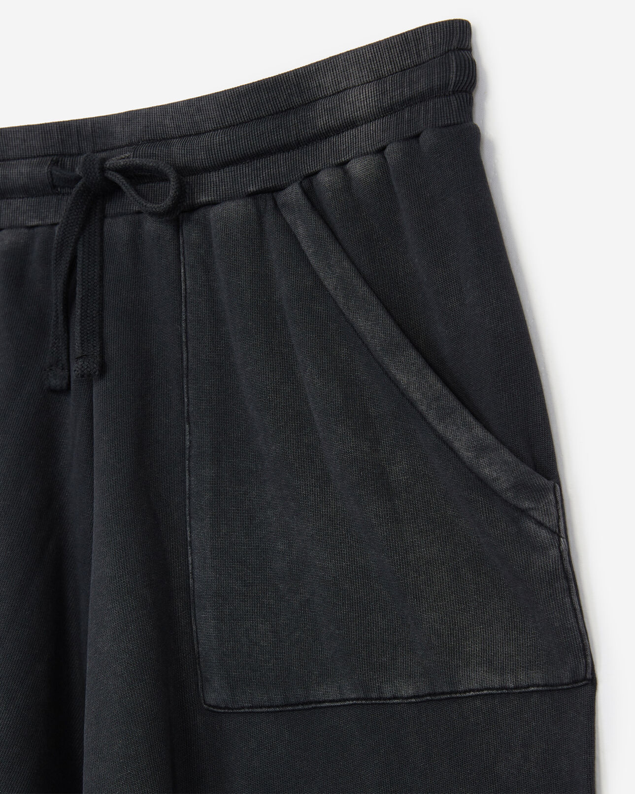 The Kooples WOMEN BLACK WASHED relaxed-fit joggers