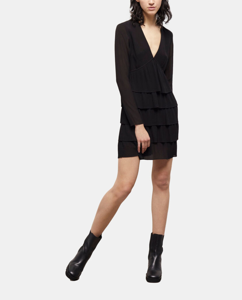 The Kooples FEMME BLACK robe courte noire