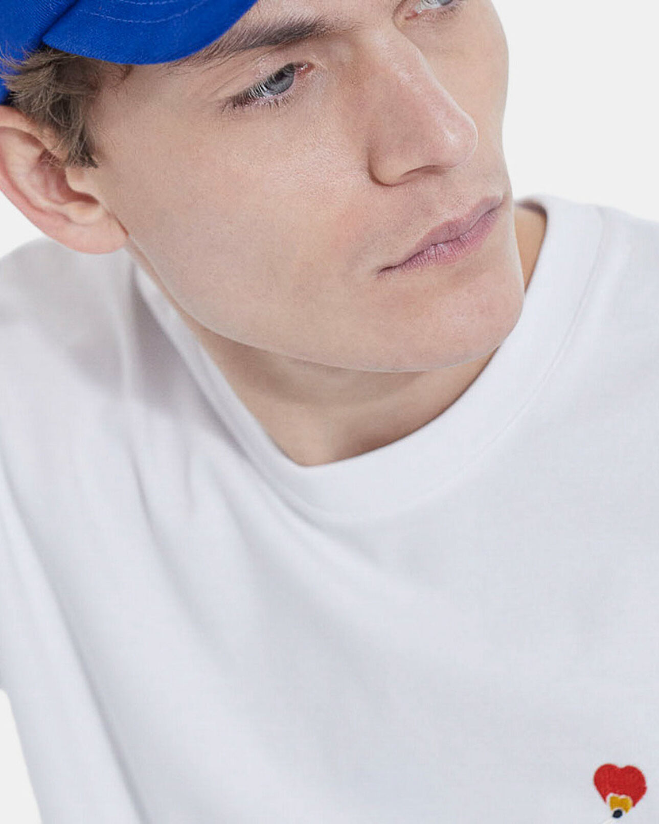The Kooples MIXED NAVY blue cotton cap with white embroidered logo