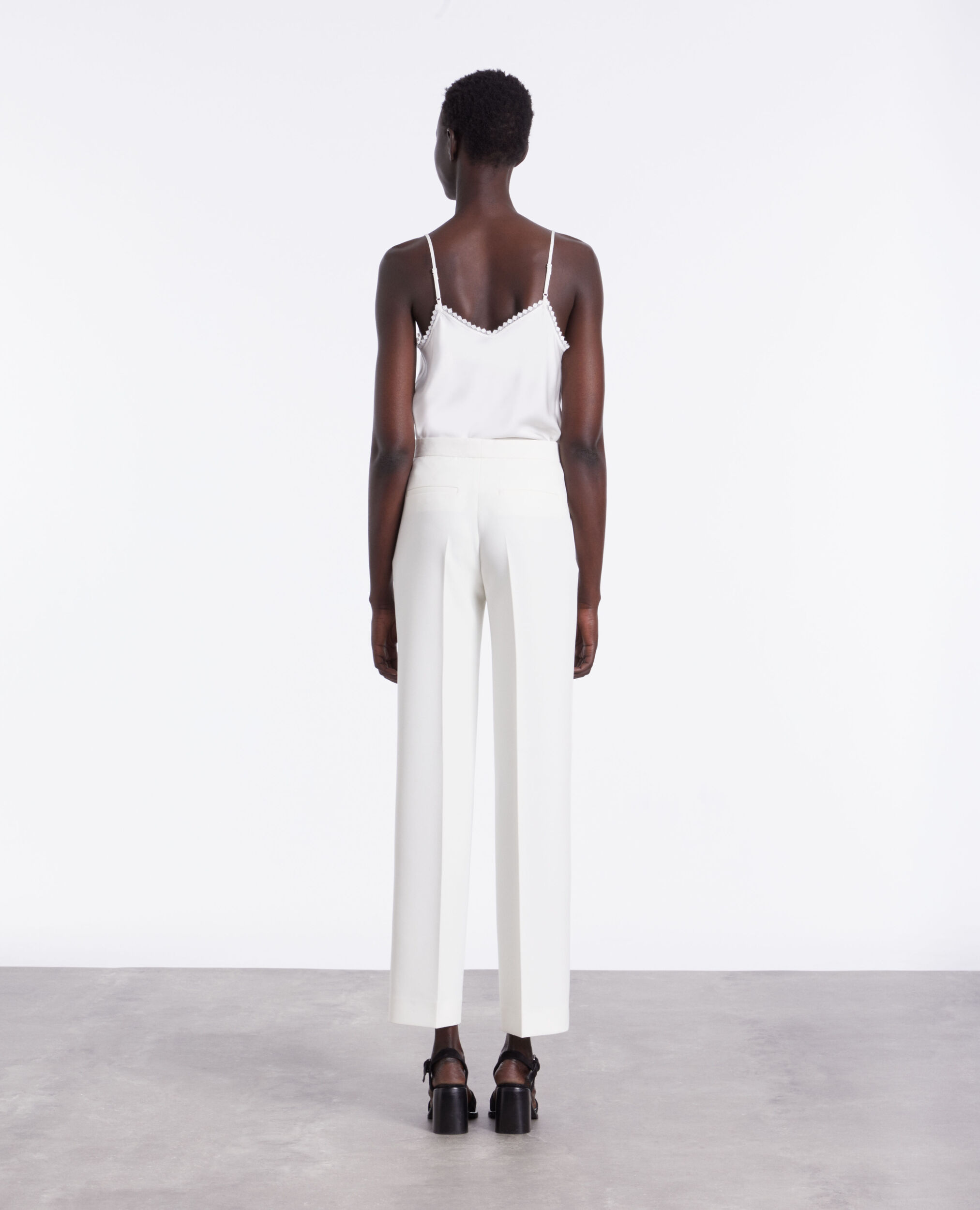 White suit pants, ECRU, hi-res image number null