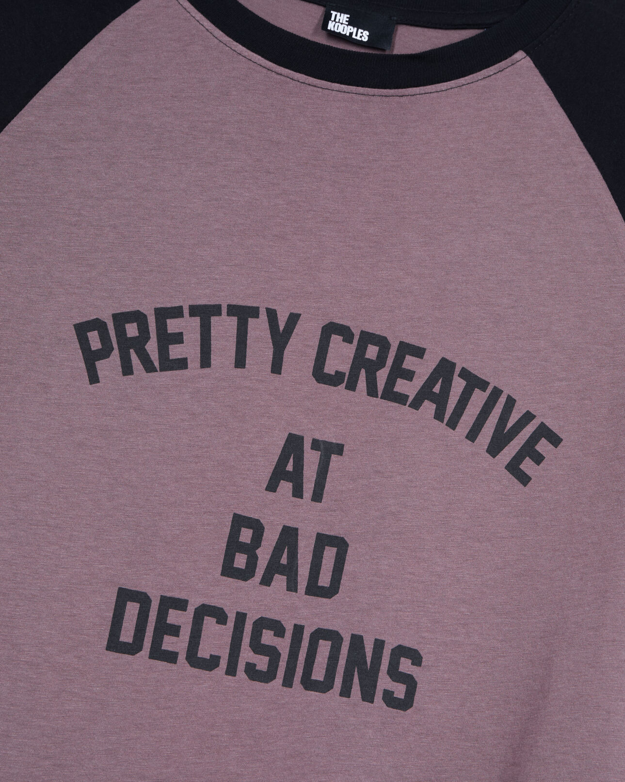 The Kooples H BROWN brown screen printed t-shirt