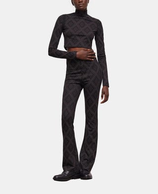 The Kooples DAMEN BLACK schwarzes top mit strassbesatz