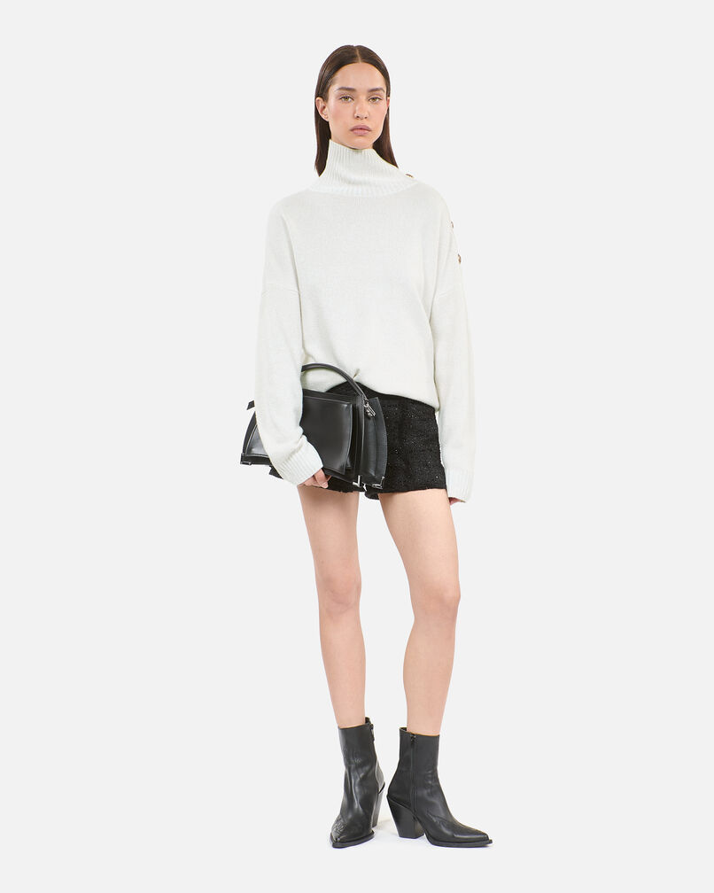 The Kooples FEMME ECRU pull en laine et cachemire écru